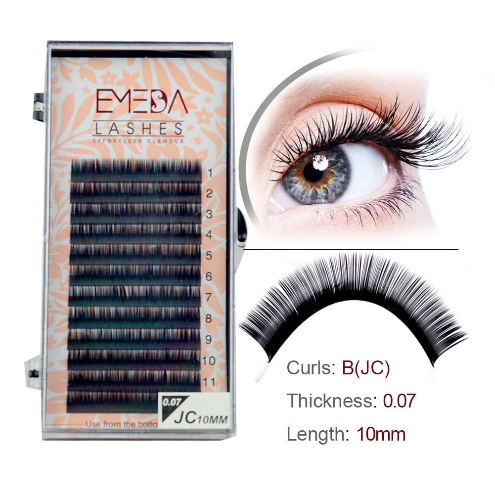 Russian Volume Lashes 0.03mm individual eyelash extensions faux mink natural lash extension salon XJ15